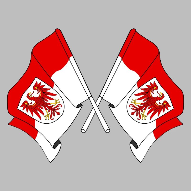 Two flags Brandenburg