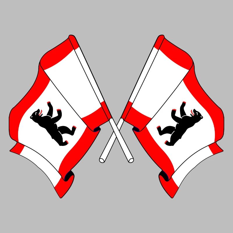 Deux drapeaux Berlin