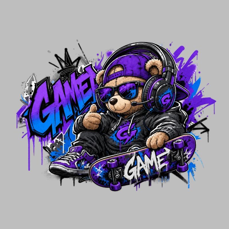 Game Bear Skate Graffiti