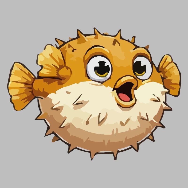 Kugelfisch Fisch Comic