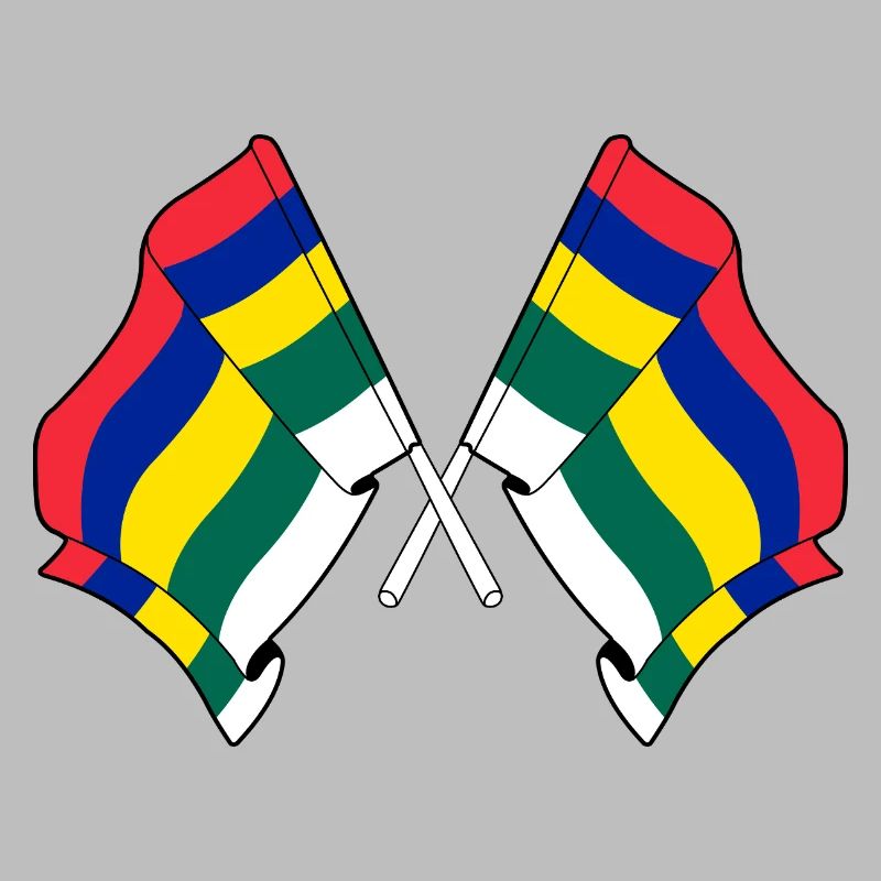 Crossed Terschelling Flags – Island Pride