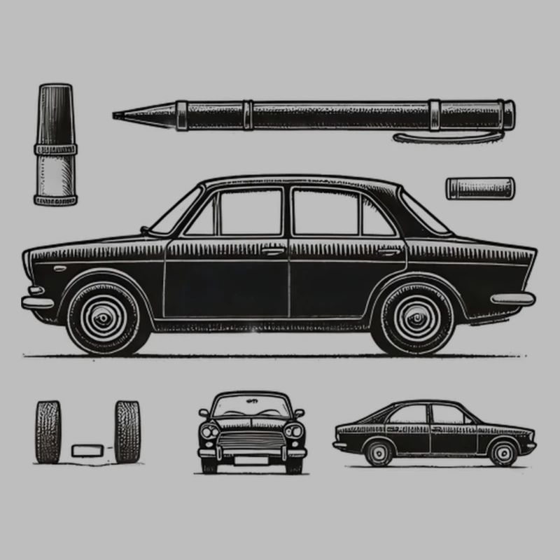 Schwarzer Oldtimer