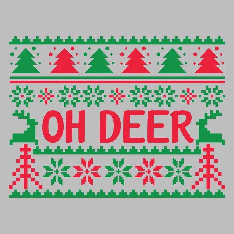 Hässlicher Pullover - Oh Deer