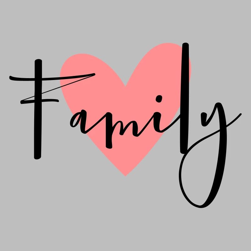 Family Herz Geschenkidee Eltern Kind Liebe
