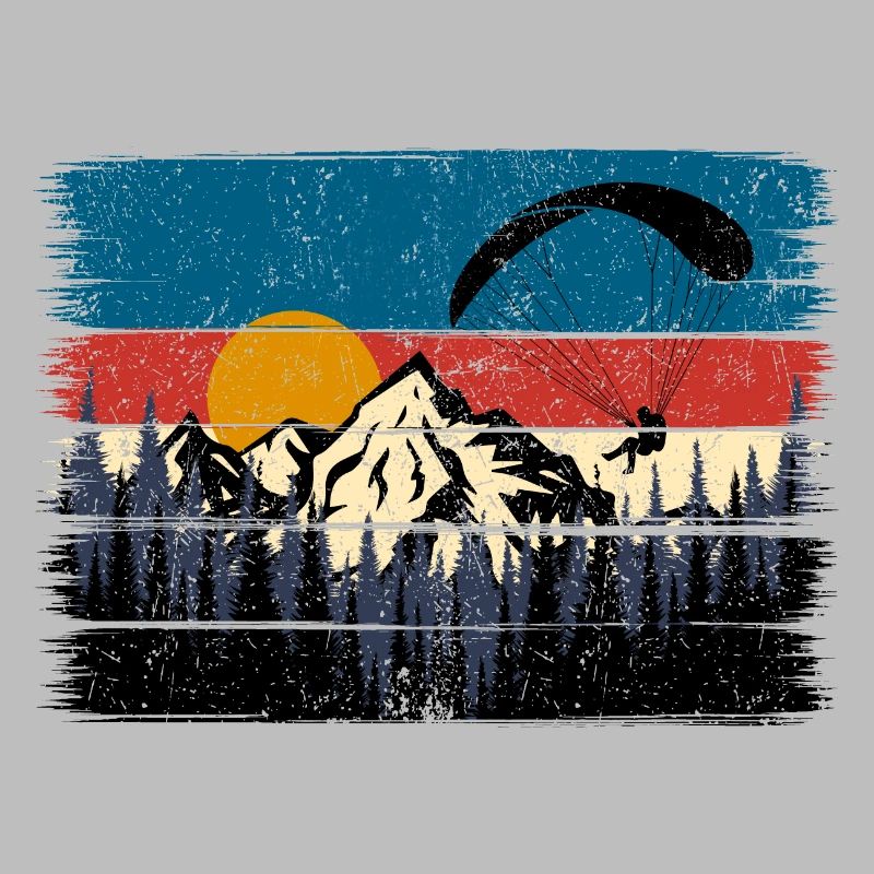 Sunset Summit Paraglide Retro
