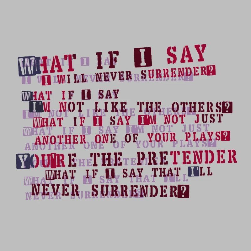 Typographie de la résolution implacable