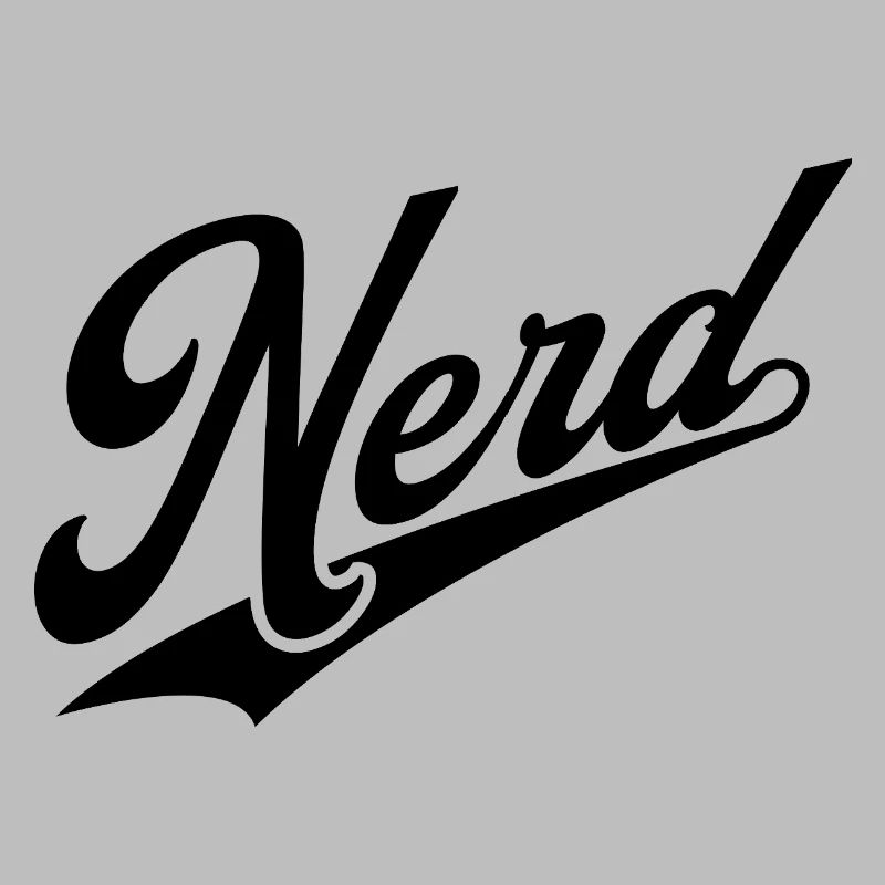 NERDY forever - NERD retro schwarz