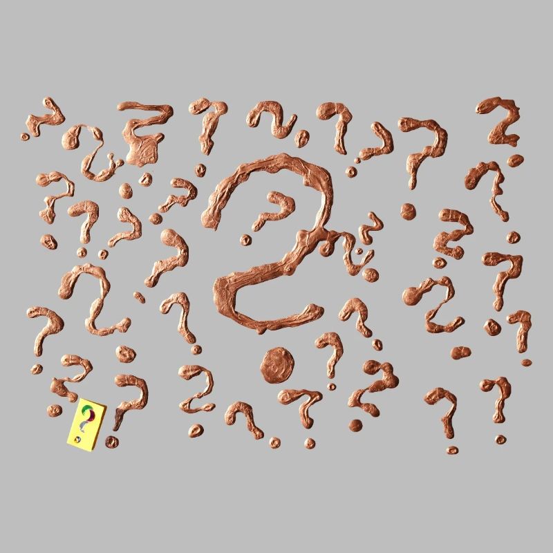 many question marks artwork