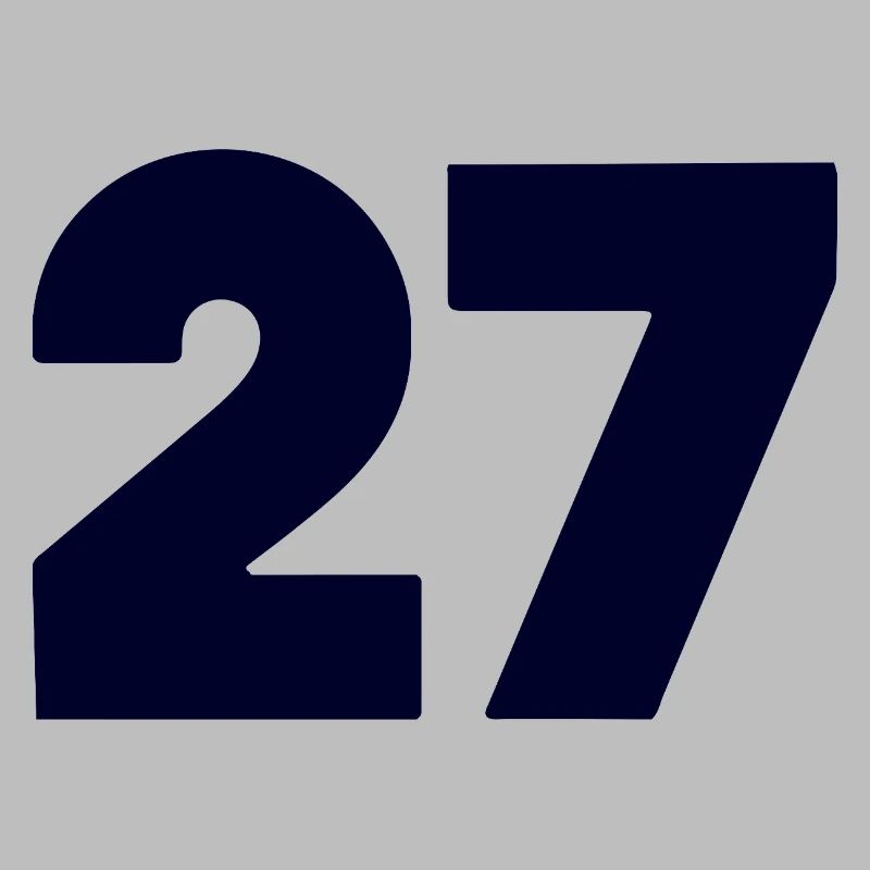 Bold 27 Numeric Emblem