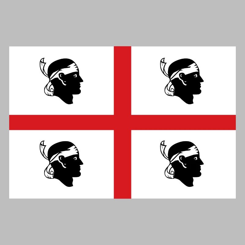 drapeau d’autocollant de Sardaigne autocollant drapeau Sardaigne