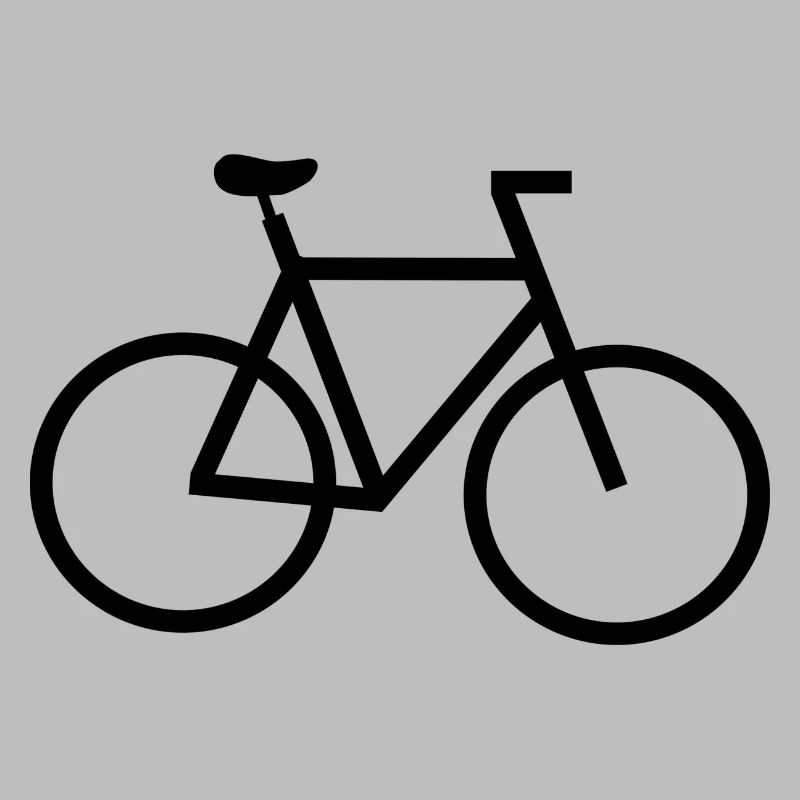 Image d’ombre du logo de vélo simple