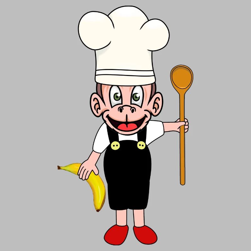 Monkey Bananas Kitchen Cooking Hobby Chef Monkey
