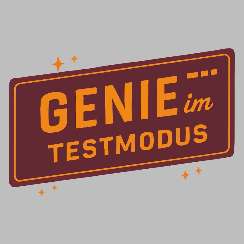 Genie in Test Mode – Funny Saying for Creative