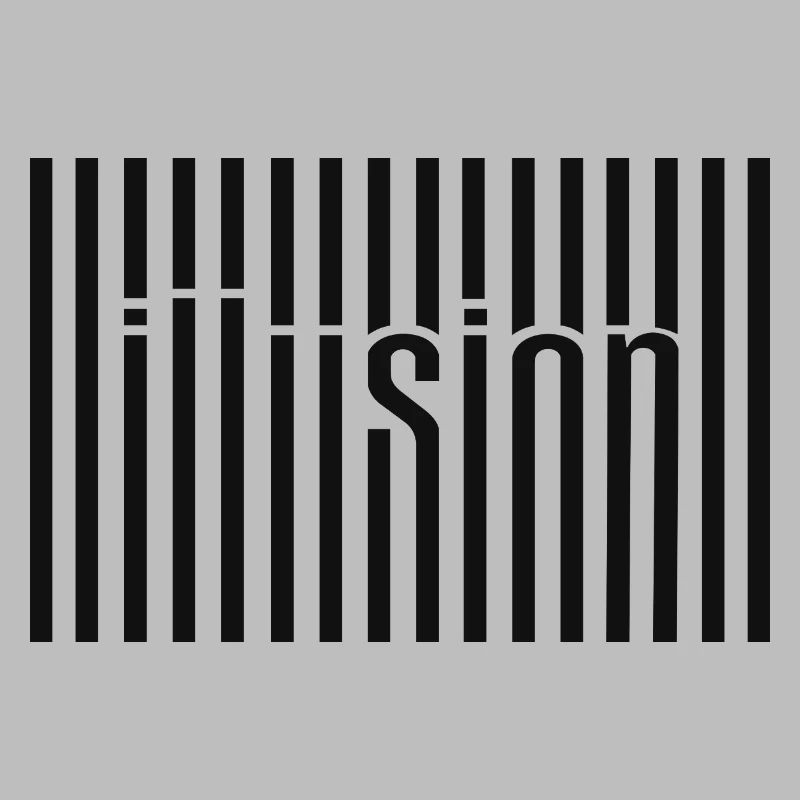 Art textuel du code-barres d’illusion