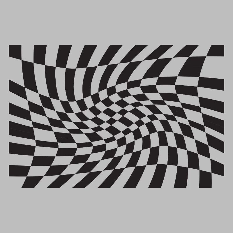 Spirale optique à checker déformé