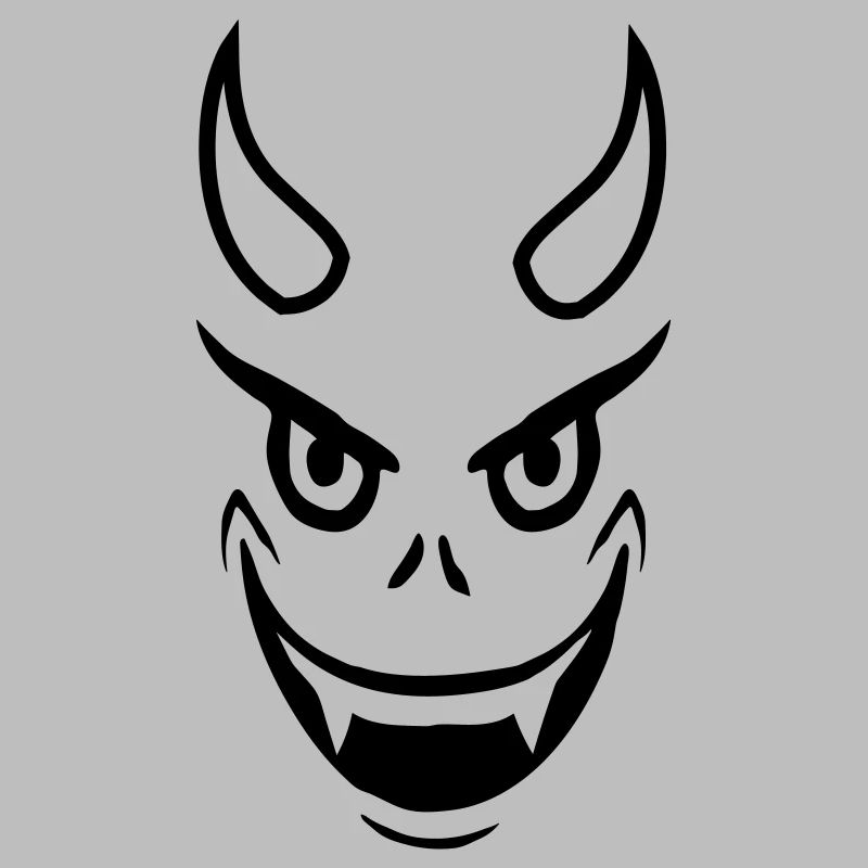 Face Evil Devil Design