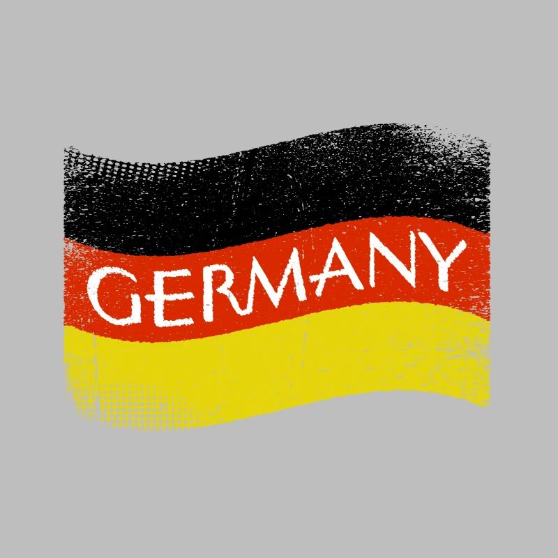 GERMANY lettering dirty wavy