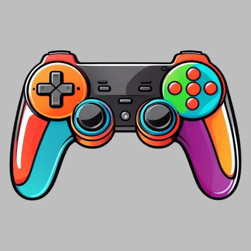 Gamepad Controller Farben Bunt