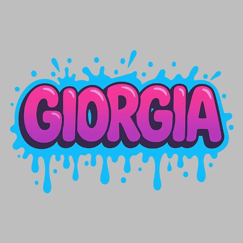 Graffiti Georgia Name Gift Ideal Printable