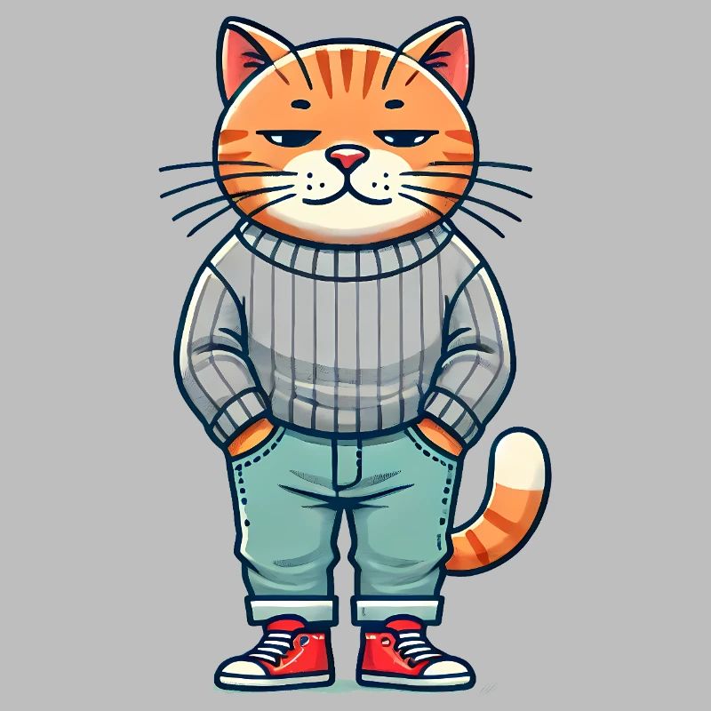 Drôle Chat Réfrigéré Amour Chats