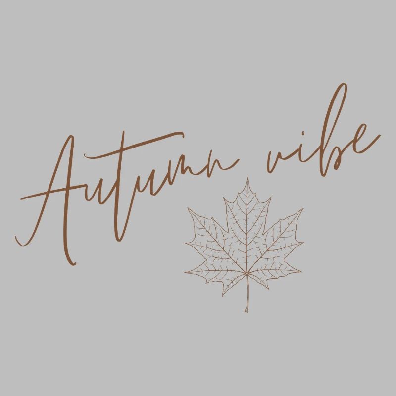 Autumn vibe - Maple Leaf on Autumn Background