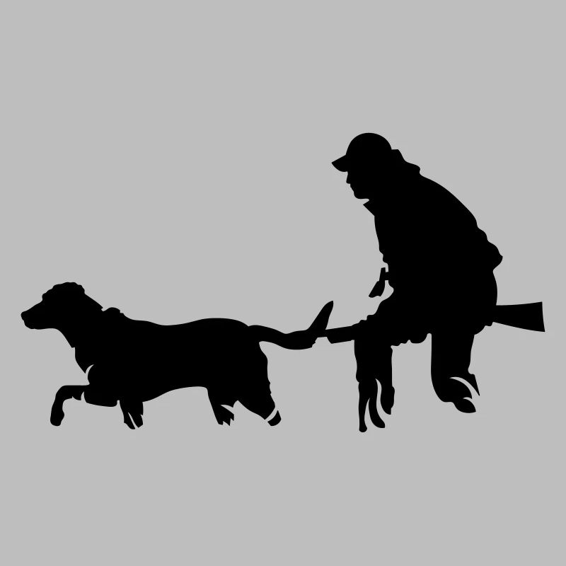 Jäger mit Hund