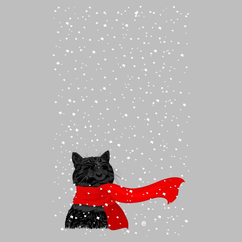 Schneekatze (schwarz)