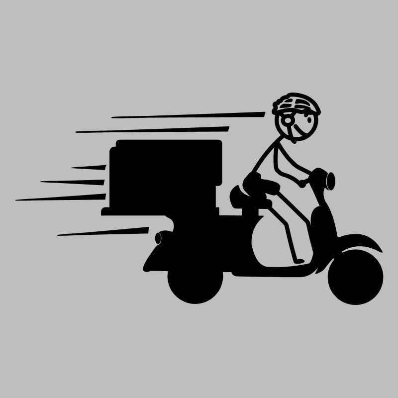 Scooter-Paket oder Piza-Bestellungen Lieferung