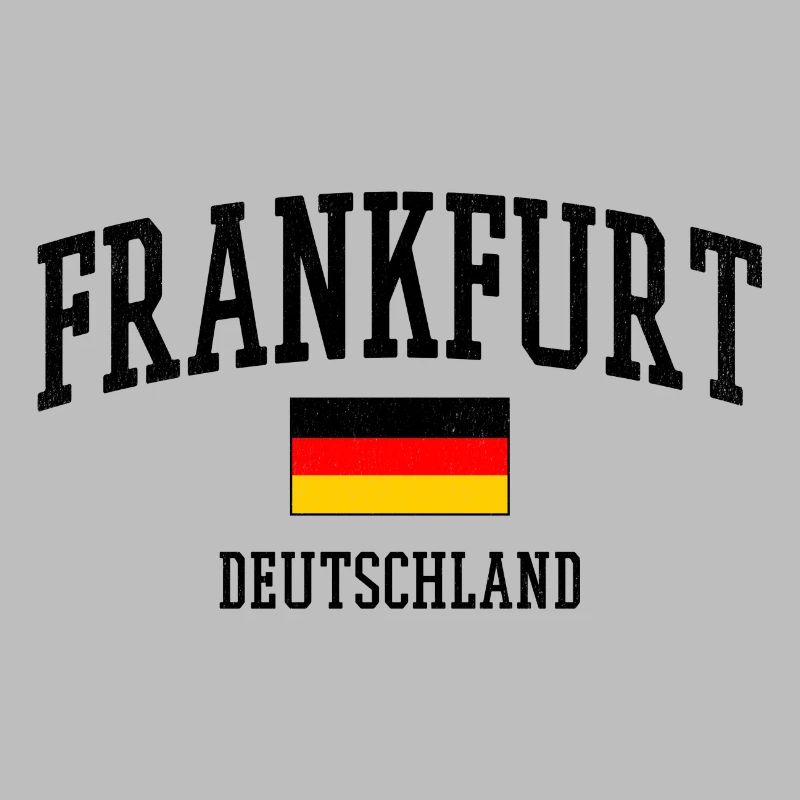 Frankfurt Germany Flag Cities Motif