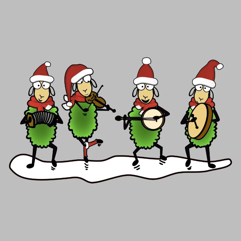 Christmas Folk Sheep