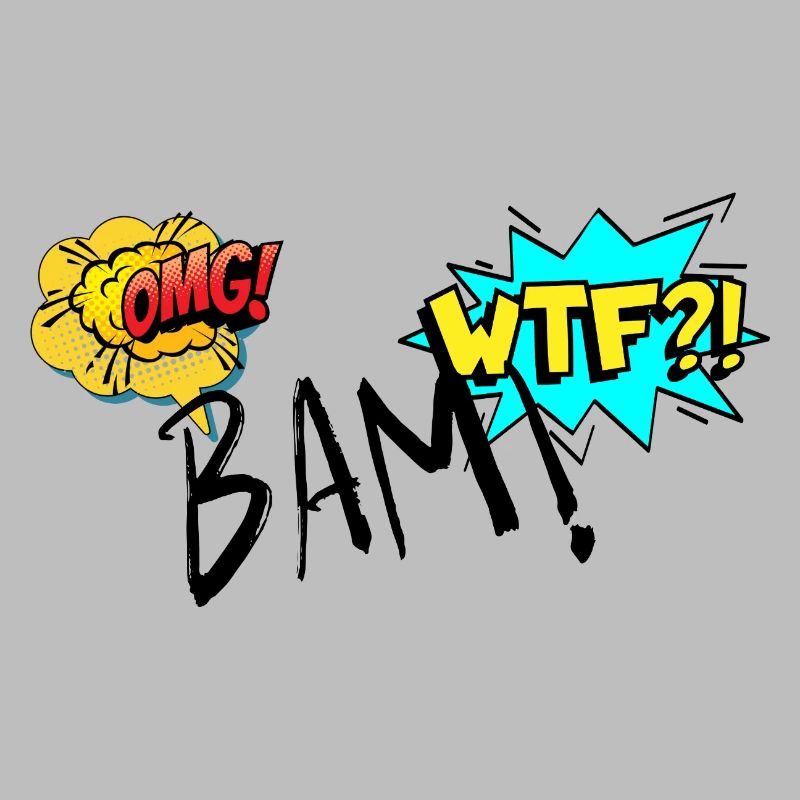 Comic Explosive OMG WTF Exclamations