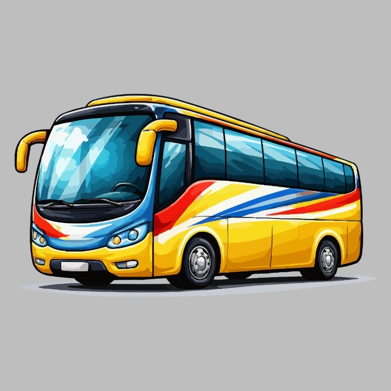 Reisebus Kunstdruck