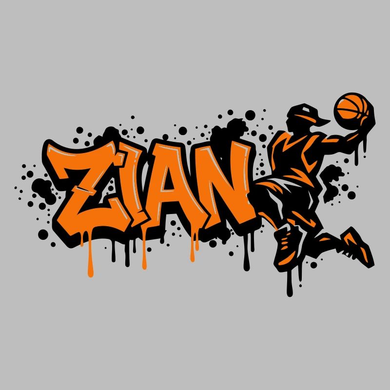 Zian Graffiti Dunk Orange