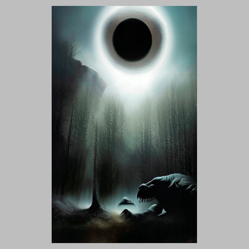 Creepy Horror Comic Alien sur une planète étrange terre