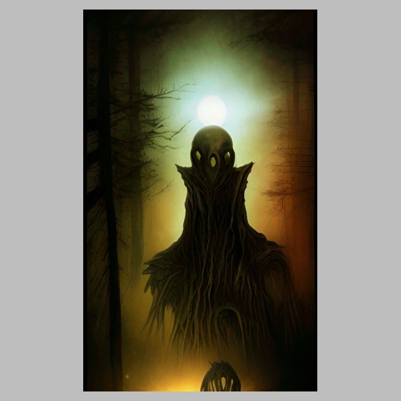 Creepy Horror Comic Alien sur une planète étrange terre