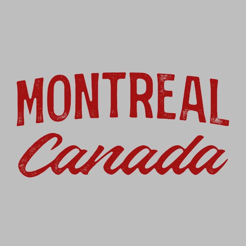 Montreal Canada Vintage Script