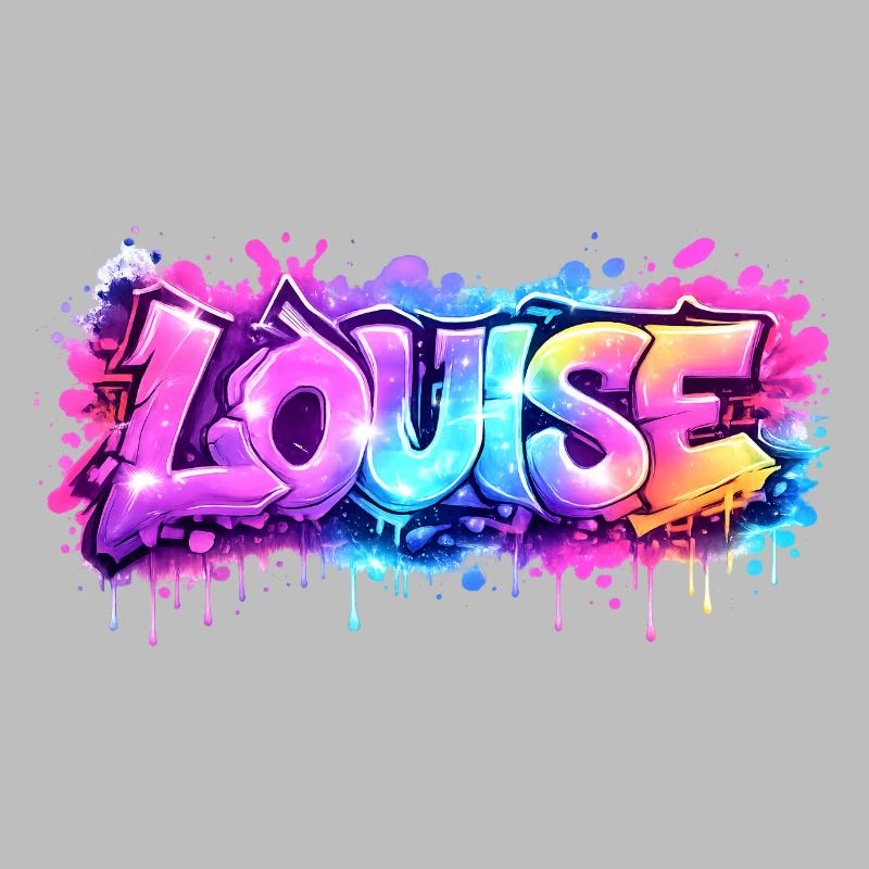 Graffiti LOUISE Name Geschenk Ideal Druckbare Su
