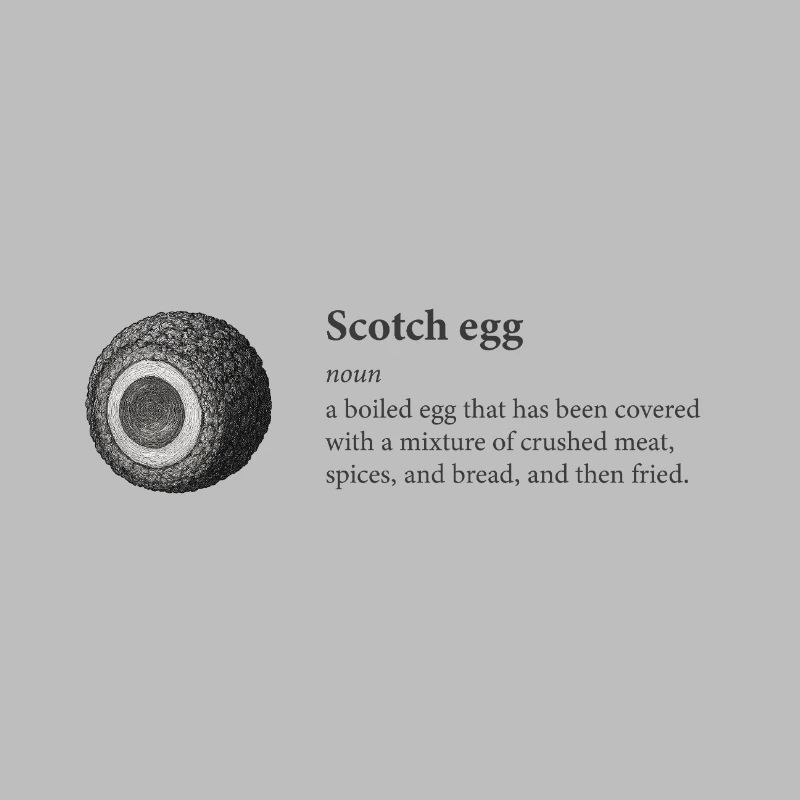 Scotch Egg Dictionary Art Tee