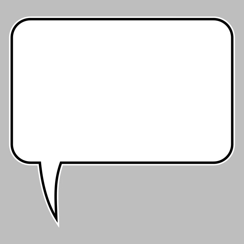 Conception rectangulaire de bulle de dialogue
