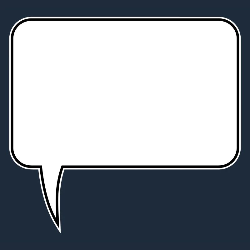 Speech bubble rectangle design