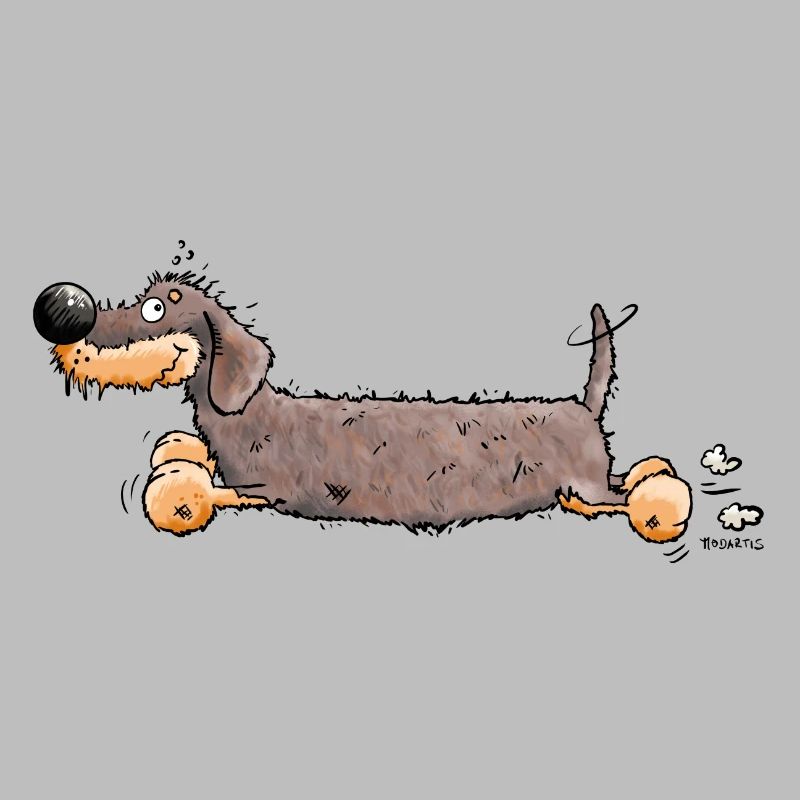Running Dachshund