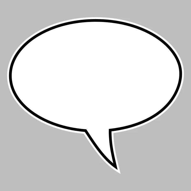 Speech bubble design right