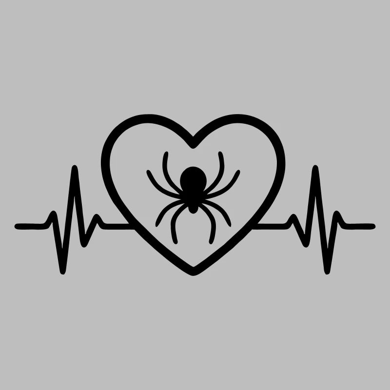 Spinne Halloween Herz
