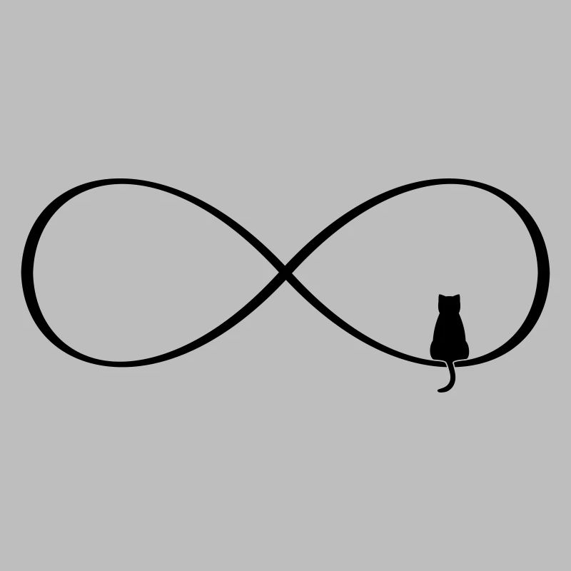 Infinity Sign Cat Love Gift