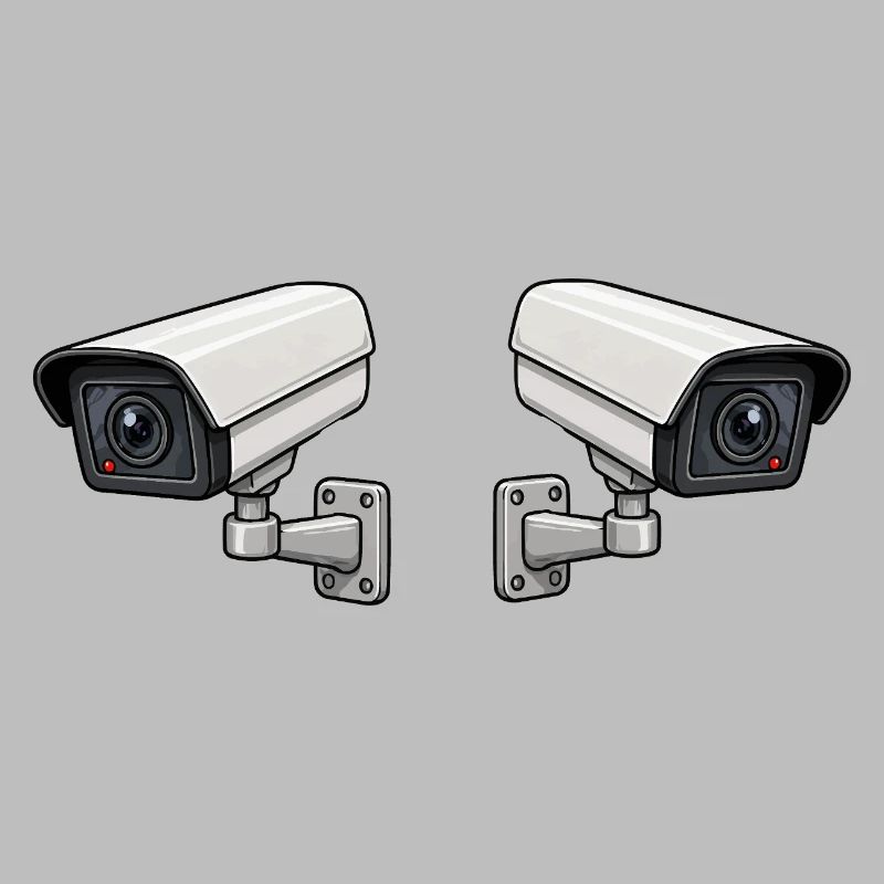 Art de surveillance à double caméra