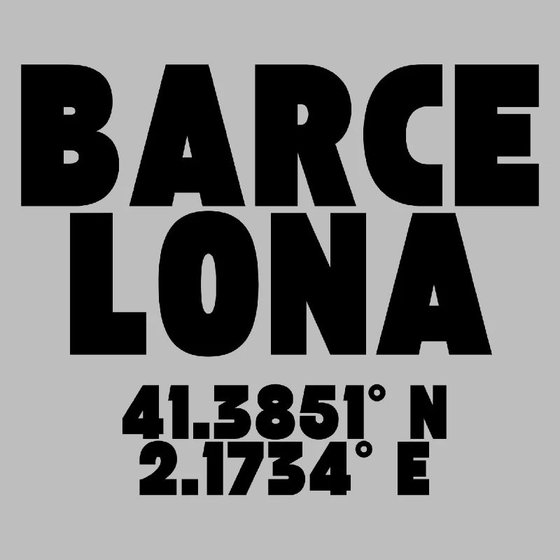 Barcelone - Design avec coordonnées