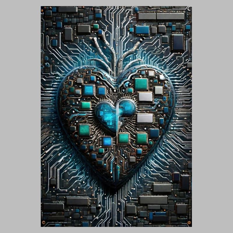 Das Herzstück der Valentinstags-CPU eines Computermanns