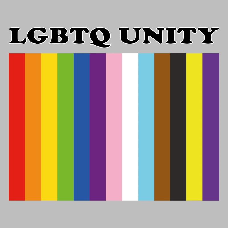 LGBTQ Pride Unity Inclusive Pride Colors