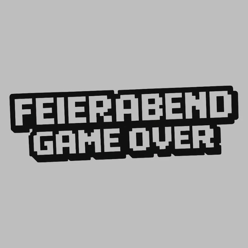 Feierabend Gameover Pixel Style