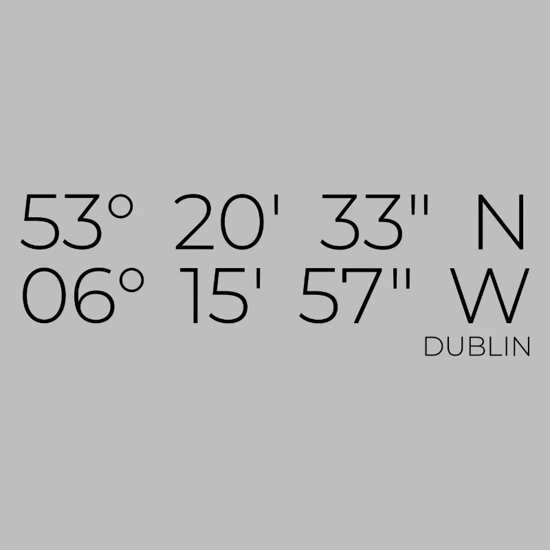 coordinates Dublin, Ireland